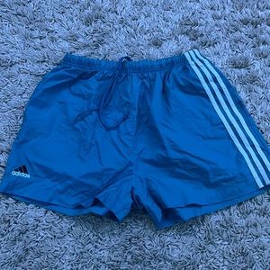 Adidas blue shorts, size large